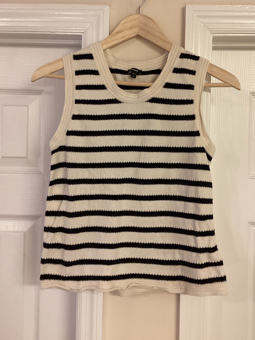 Express Striped Sweater Tank